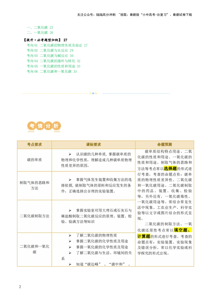 专题04碳和碳的化合物（讲义）（解析版）_02中考总复习（2026版更新中）_05-化学-中考总复习_2024年中考复习资料_一轮复习资料_2024年中考化学一轮复习讲练测（全国通用）