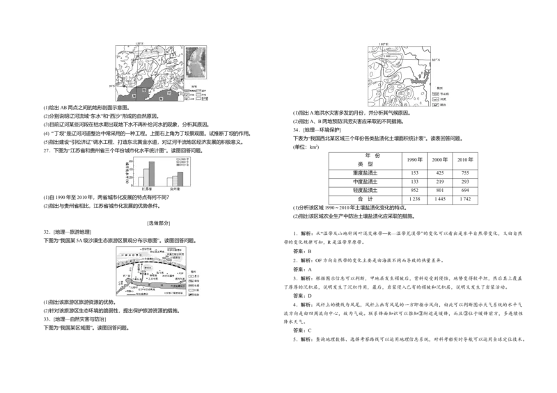 2012年高考真题地理（山东卷）（解析版）_全国卷+地方卷_8.地理_1.地理高考真题试卷_2008-2020年_地方卷_山东高考地理08-21_山东高考地理_A3版