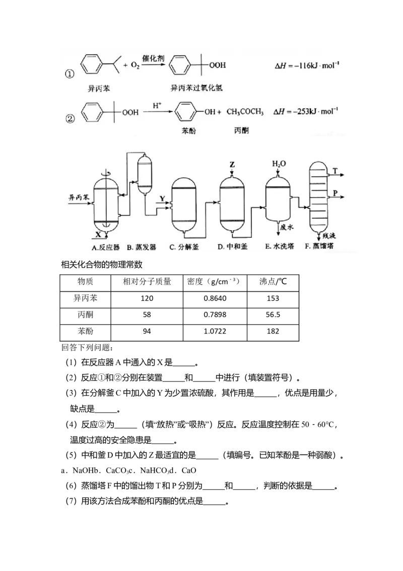 2015年全国统一高考化学试卷（新课标Ⅱ）（原卷版）_全国卷+地方卷_5.化学_1.化学高考真题试卷_2008-2020年_全国卷_全国统一高考化学（新课标ⅱ）2008-2021_A4word版