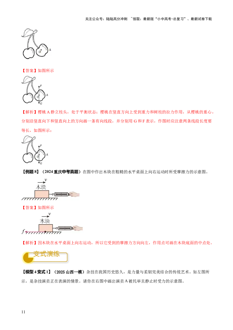 专题05平衡力（含相互作用力）与摩擦力问题（解析版）_02中考总复习（2026版更新中）_04-物理-中考总复习_2025年中考复习资料_2025年中考物理答题方法模板