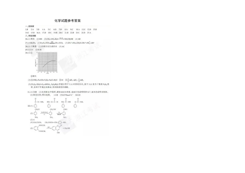 2016年浙江省高考化学4月（解析版）_全国卷+地方卷_5.化学_1.化学高考真题试卷_2008-2020年_地方卷_浙江高考化学2008-2021_A3word版_PDF版（赠送）