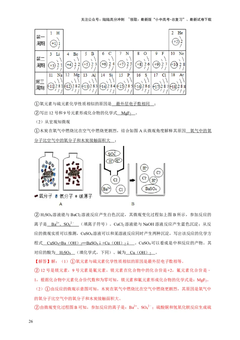专题04物质的变化和性质化学反应类型（解析版）_02中考总复习（2026版更新中）_05-化学-中考总复习_2024年中考复习资料_专项复习资料_2024年中考化学复习考点一遍过（全国通用）