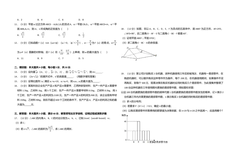 2016年全国统一高考数学试卷（理科）（新课标Ⅰ）（解析版）_全国卷+地方卷_2.数学_1.数学高考真题试卷_2008-2020年_全国卷_全国1卷（2008-2022）_高考数学（理科）（新课标ⅰ）_A3word版