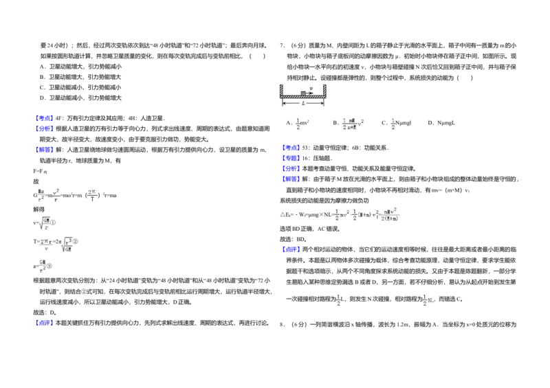 2011年全国统一高考物理试卷（全国卷Ⅱ）（解析版）_全国卷+地方卷_4.物理_1.物理高考真题试卷_2008-2020年_全国卷物理_全国统一高考物理（新课标ⅱ）08-21_A3word版