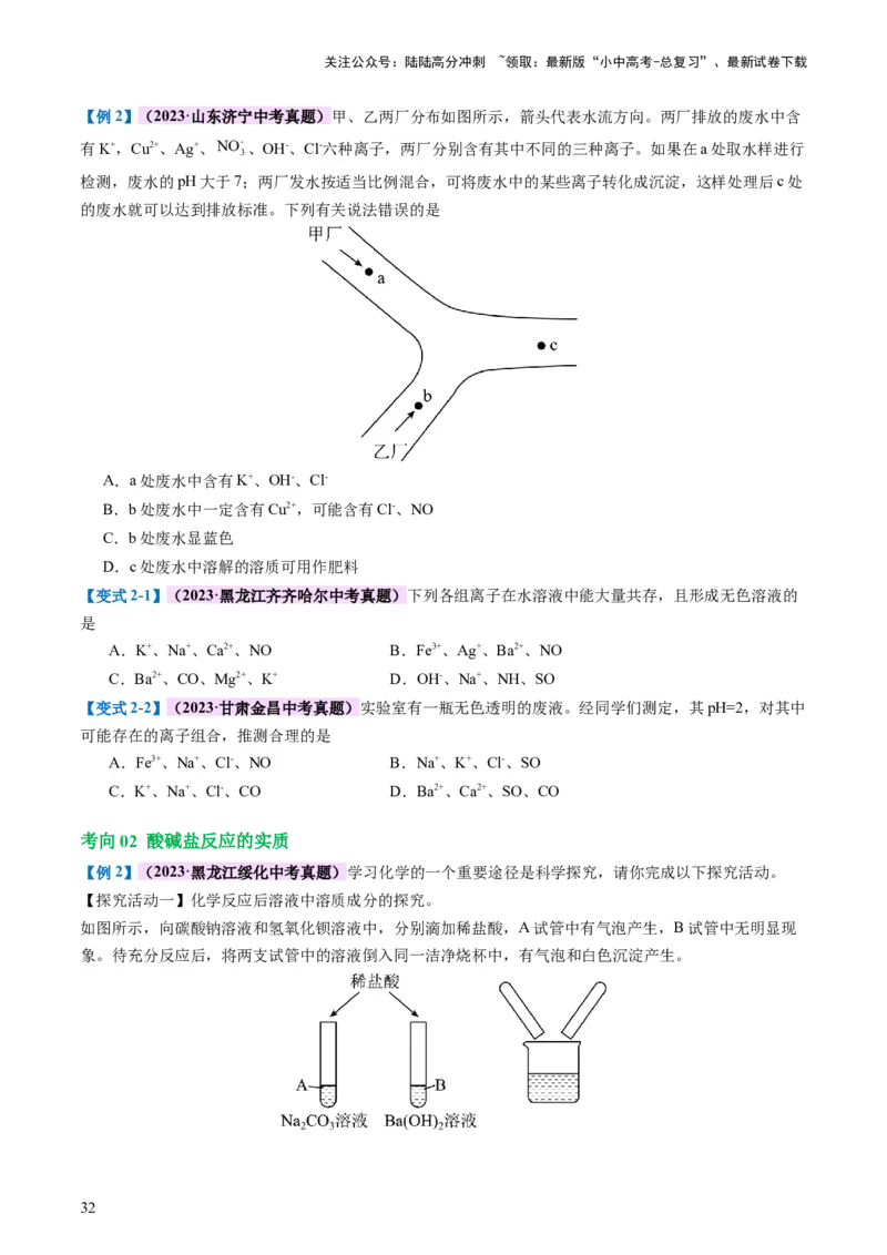 专题08盐化肥（讲义）-2024年中考化学一轮复习讲练测（全国通用）（原卷版）_02中考总复习（2026版更新中）_05-化学-中考总复习_2024年中考复习资料_一轮复习资料