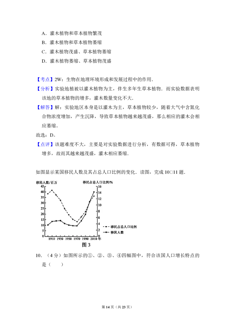 2014年全国统一高考地理试卷（新课标Ⅰ）（解析版）_全国卷+地方卷_8.地理_1.地理高考真题试卷_2008-2020年_全国卷_全国统一高考地理（新课标ⅰ）08-21_A4word版_PDF版（赠送）