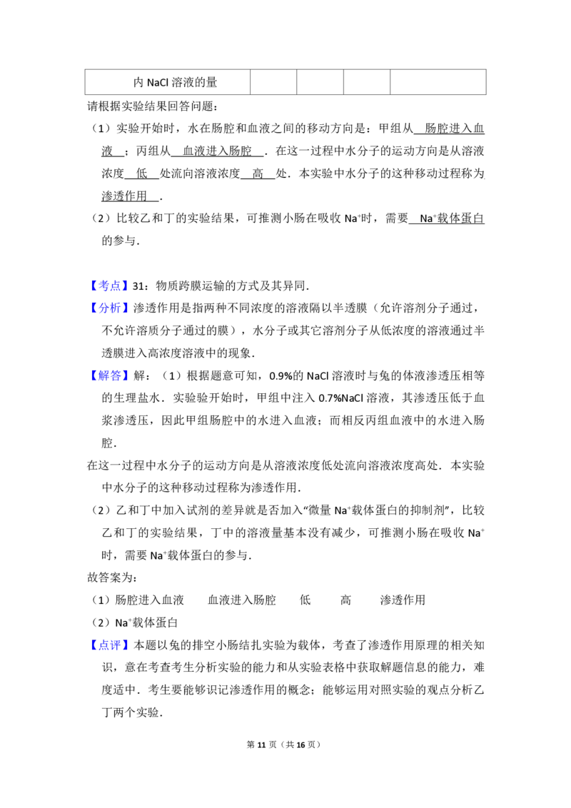 2014年全国统一高考生物试卷（大纲版）（解析版）_全国卷+地方卷_6.生物_1.生物高考真题试卷_2008-2020年_全国卷_全国统一高考生物（新课标ⅰ）08-21_A4word版_PDF版（赠送）