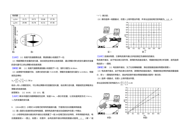 2014年浙江省高考物理（解析版）_全国卷+地方卷_4.物理_1.物理高考真题试卷_2008-2020年_地方卷_浙江高考物理08-21_A3word版