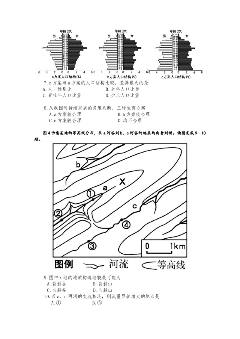 2015年高考福建卷（文综地理部分）（答案）_全国卷+地方卷_8.地理_1.地理高考真题试卷_2008-2020年_地方卷_福建高考地理08-20