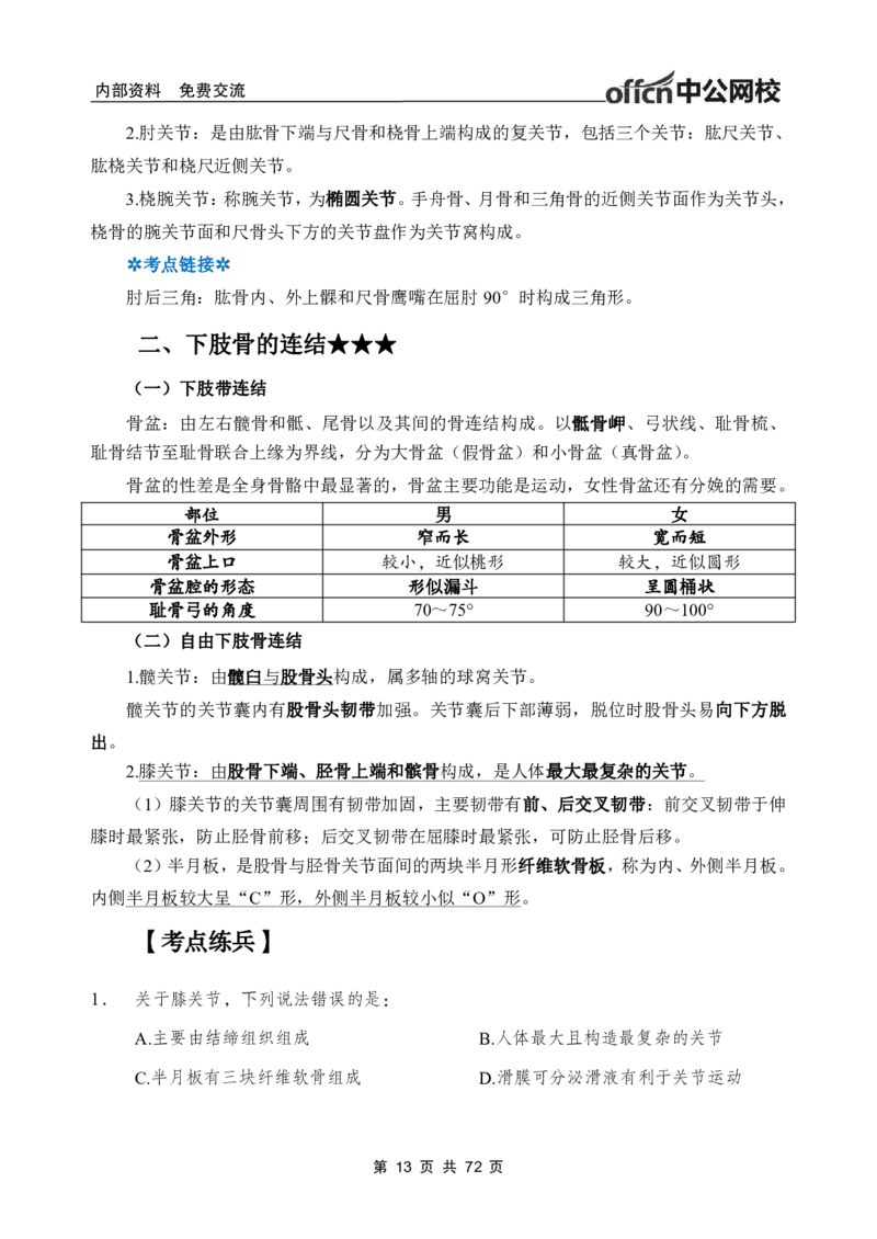 1专项讲解班-《系统解剖学》-学员版_26事业职测+综合_闲鱼2026事业单位职测+综合_2.综应或写作等_00ABCDE类综应笔记_05综应e类笔记_2.医学基础讲义题目