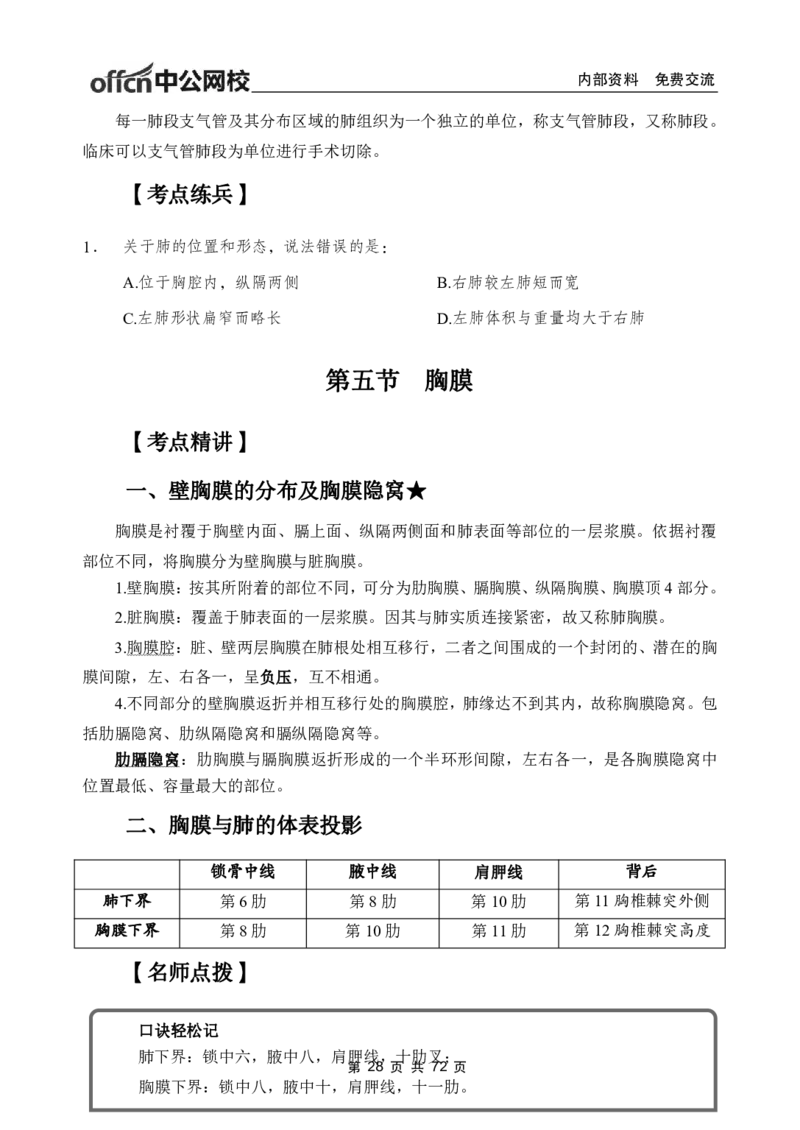 1专项讲解班-《系统解剖学》-学员版_26事业职测+综合_闲鱼2026事业单位职测+综合_2.综应或写作等_00ABCDE类综应笔记_05综应e类笔记_2.医学基础讲义题目