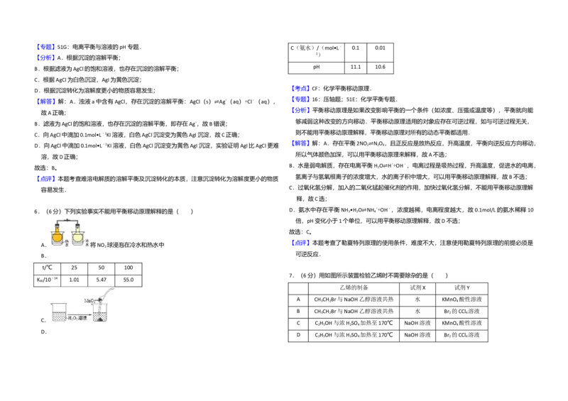 2013年北京市高考化学试卷（解析版）_全国卷+地方卷_5.化学_1.化学高考真题试卷_2008-2020年_地方卷_北京高考化学2008-2020_A3word版