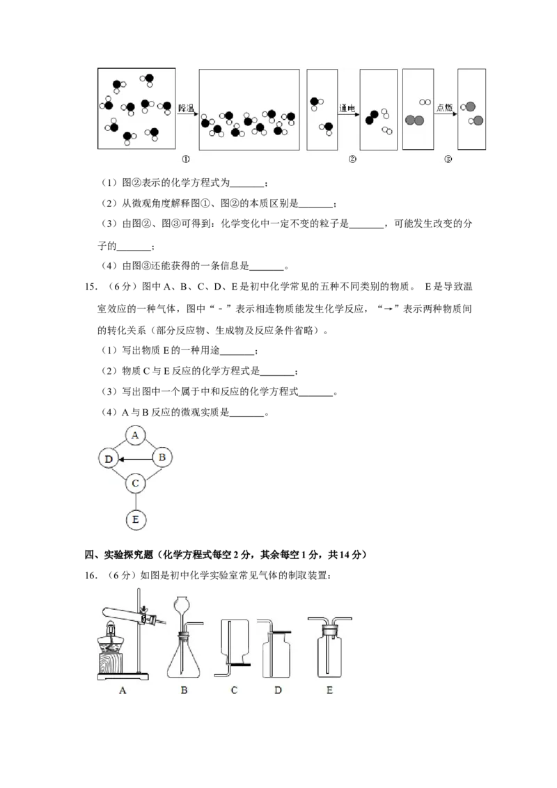 2015年山西省中考化学真题（空白卷）_❤山西历年中考真题_5.山西中考化学2008-2025