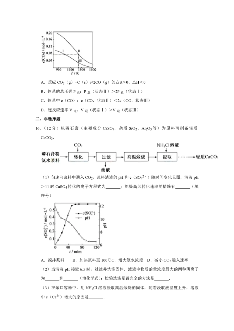 2015年江苏省高考化学试卷_全国卷+地方卷_5.化学_1.化学高考真题试卷_2008-2020年_地方卷_江苏高考化学2008-2020_A4word版_PDF版（赠送）
