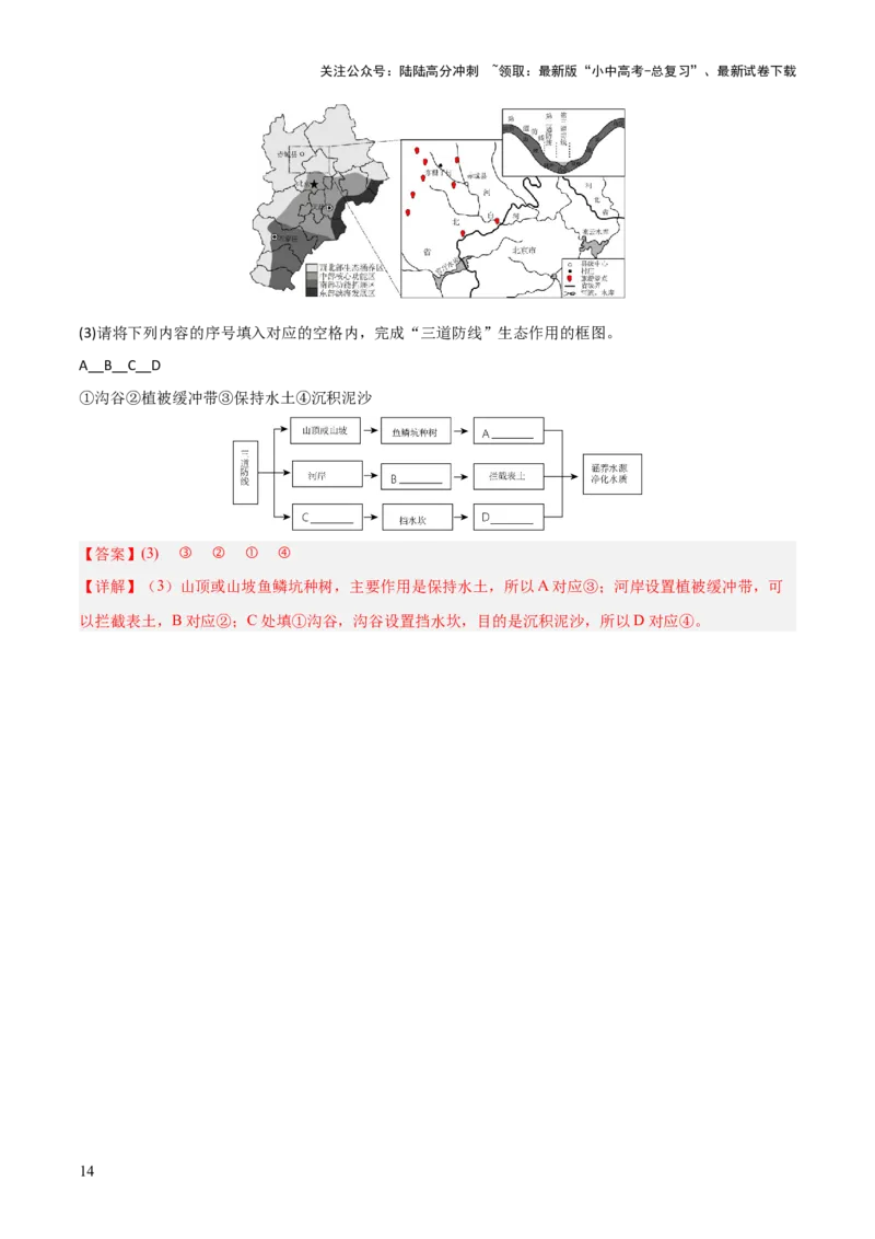 专题08区域生态环境问题类（答题模板）（解析版）_02中考总复习（2026版更新中）_09-地理-中考总复习_2025中考地理复习资料_2025年中考地理答题方法模板