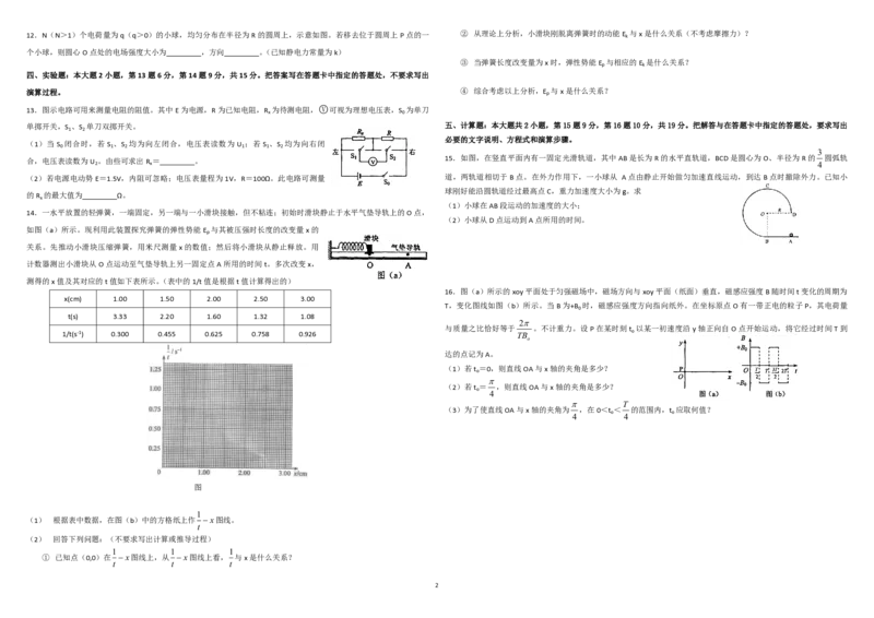 2012年海南高考物理（原卷版）_全国卷+地方卷_4.物理_1.物理高考真题试卷_2008-2020年_地方卷_海南高考物理08-20_A3word版_PDF版（赠送）
