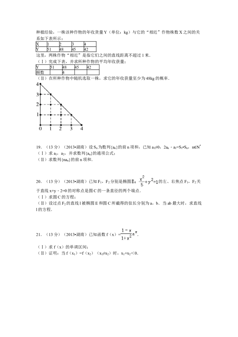 2013年湖南高考文科数学试题及答案word版_全国卷+地方卷_2.数学_1.数学高考真题试卷_2008-2020年_地方卷_湖南高考文科和理科数学08-22