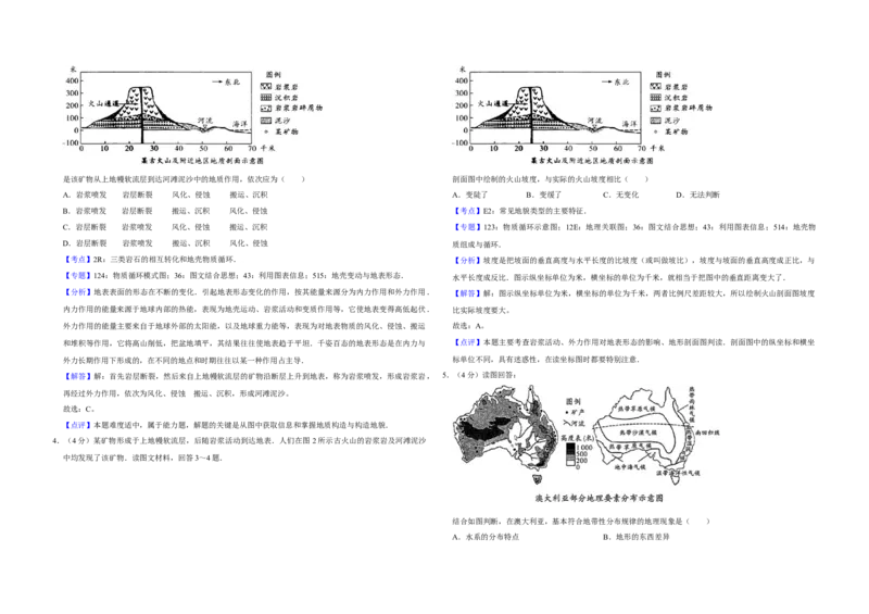 2015年天津市高考地理试卷解析版_全国卷+地方卷_8.地理_1.地理高考真题试卷_2008-2020年_地方卷_天津高考地理08-21_A3word版