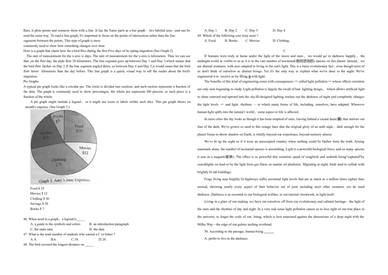 2015年浙江省高考英语（原卷版）_全国卷+地方卷_3.英语_1.英语高考真题试卷_2008-2020年_地方卷_浙江高考英语（题08-21，听力17-19）_A3word版