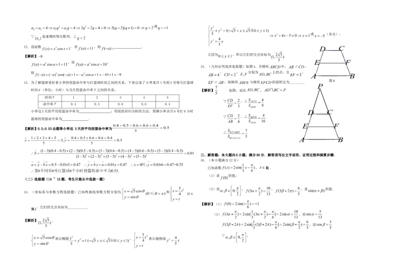 2011年广东高考（文科）数学试题及答案_全国卷+地方卷_2.数学_1.数学高考真题试卷_2008-2020年_地方卷_广东高科数学（理+文）08-22_A3Word版