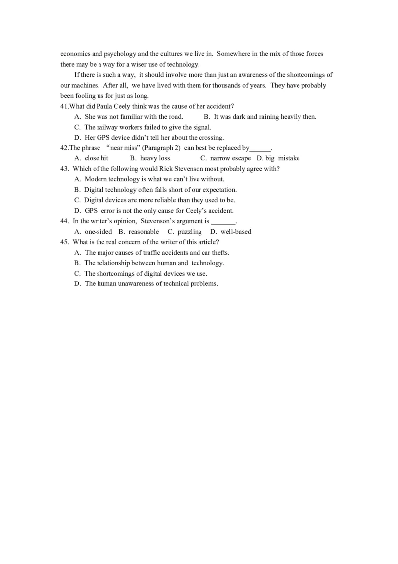 2011年浙江省高考英语（解析版）_全国卷+地方卷_3.英语_1.英语高考真题试卷_2008-2020年_地方卷_浙江高考英语（题08-21，听力17-19）_A4word版