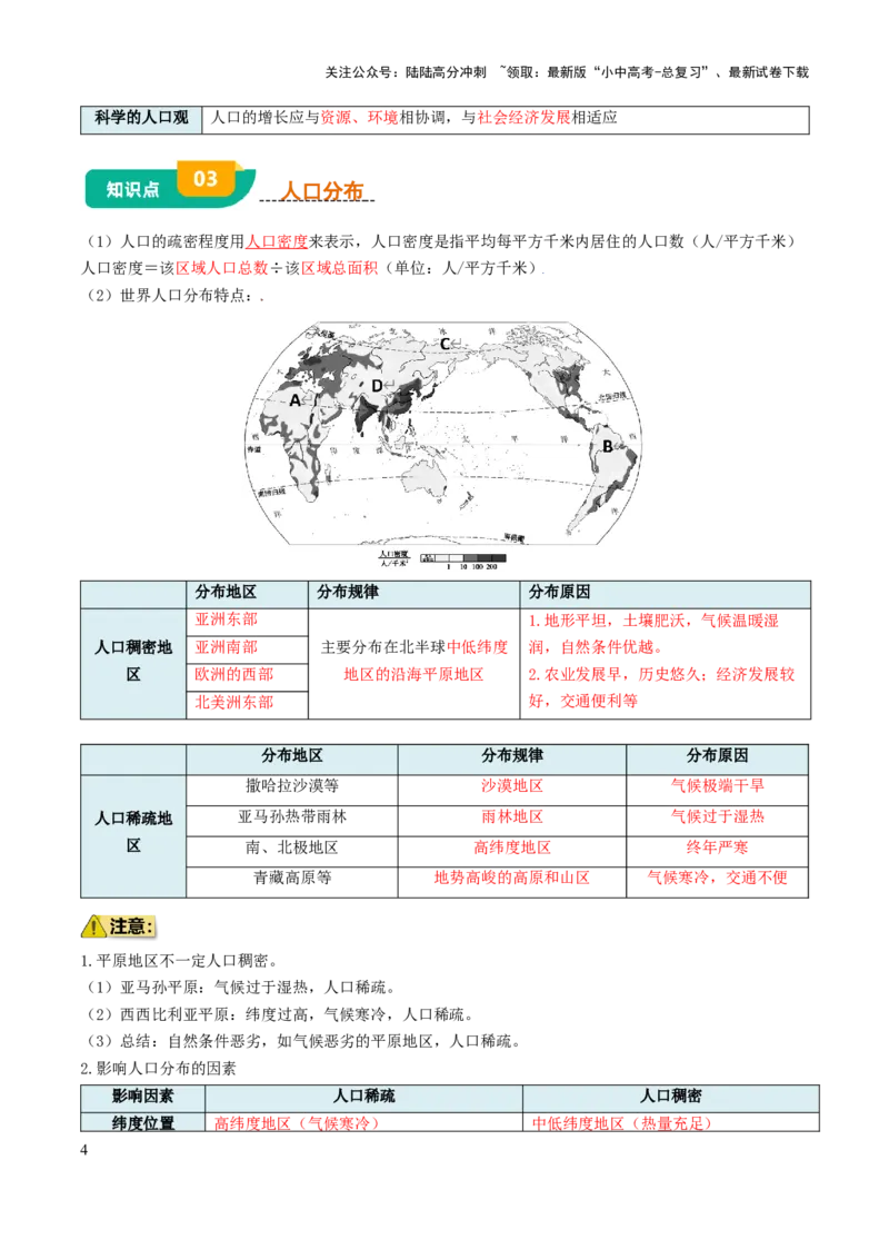专题04居民与文化&发展与合作-口袋书2025年中考地理一轮复习知识清单（背诵版）_02中考总复习（2026版更新中）_09-地理-中考总复习_2025中考地理复习资料_2025年中考地理知识点