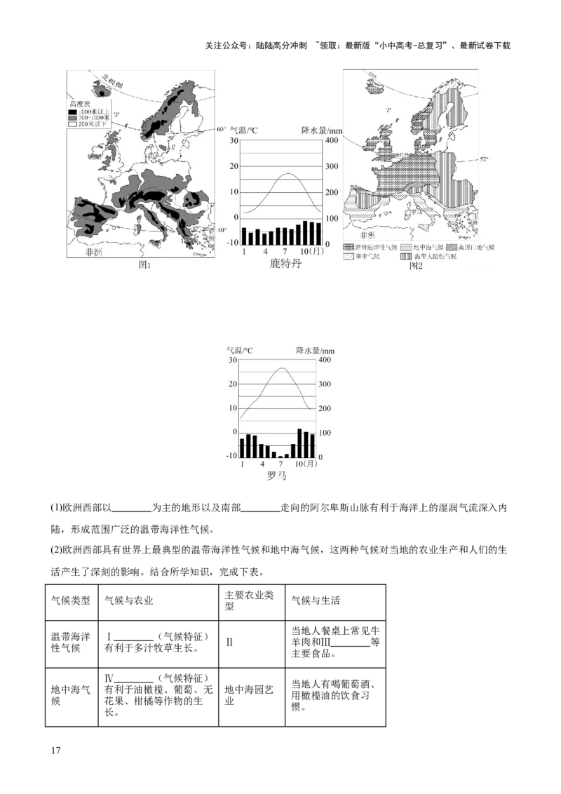 专题05东半球其他地区和国家（全国通用）（第01期）（解析版）_02中考总复习（2026版更新中）_09-地理-中考总复习_2026年中考复习（更新中）
