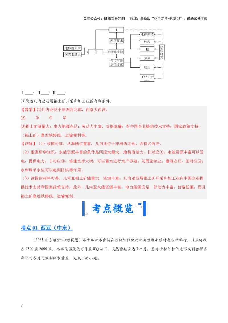 专题05东半球其他地区和国家（全国通用）（第01期）（解析版）_02中考总复习（2026版更新中）_09-地理-中考总复习_2026年中考复习（更新中）