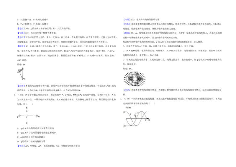 2013年天津市高考物理试卷解析版_全国卷+地方卷_4.物理_1.物理高考真题试卷_2008-2020年_地方卷_天津高考物理07-21_A3word版