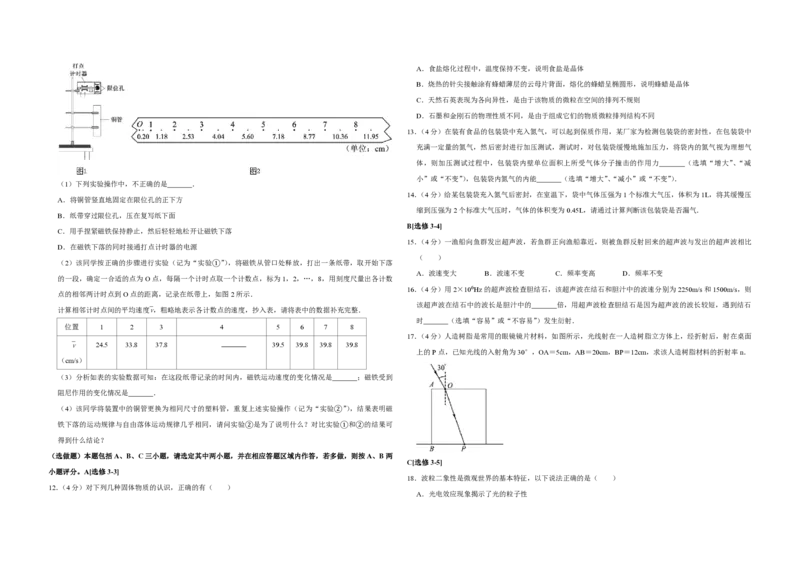 2015年江苏省高考物理试卷_全国卷+地方卷_4.物理_1.物理高考真题试卷_2008-2020年_地方卷_江苏高考物理07-20_A3word版_PDF版（赠送
