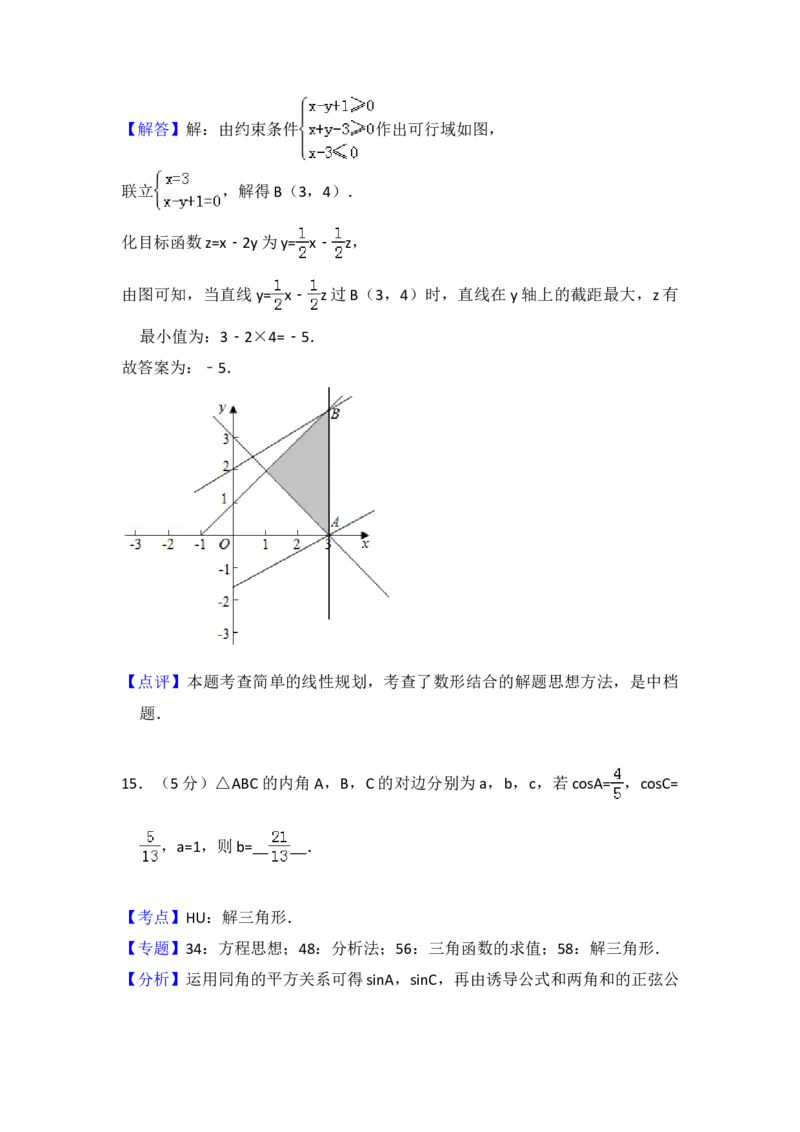 2016年全国统一高考数学试卷（文科）（新课标Ⅱ）（解析版）_全国卷+地方卷_2.数学_1.数学高考真题试卷_2008-2020年_地方卷_辽宁省高考数学08-22_数学（文科）_A4word版
