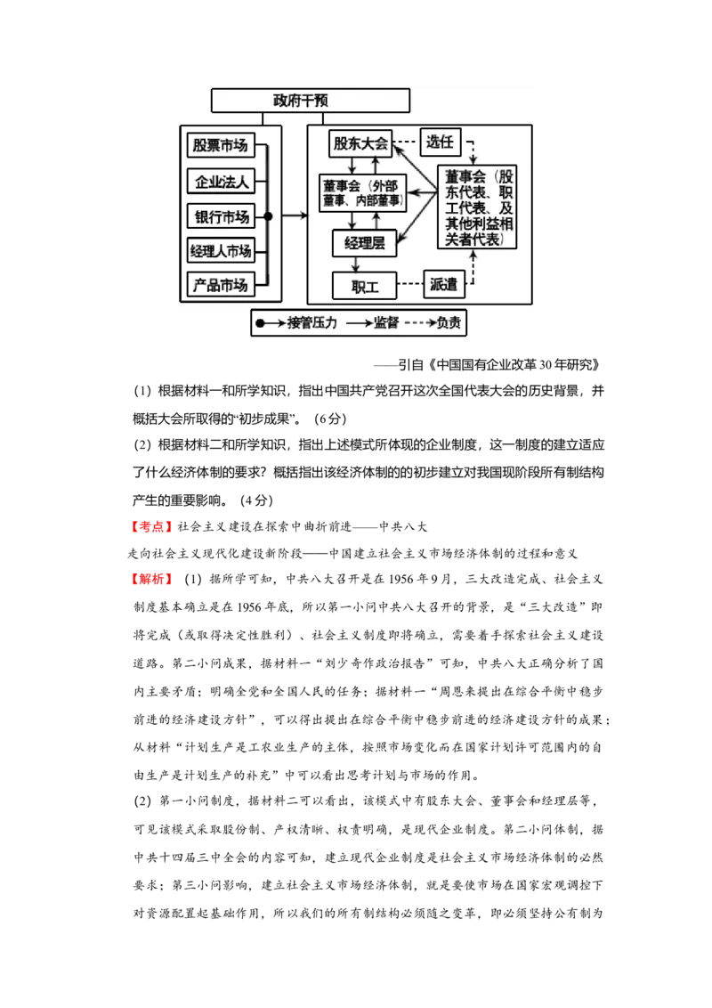 2016年浙江省高考历史4月（解析版）_全国卷+地方卷_7.历史_1.历史高考真题试卷_2008-2020年_地方卷_浙江高考历史08-21_A4word版