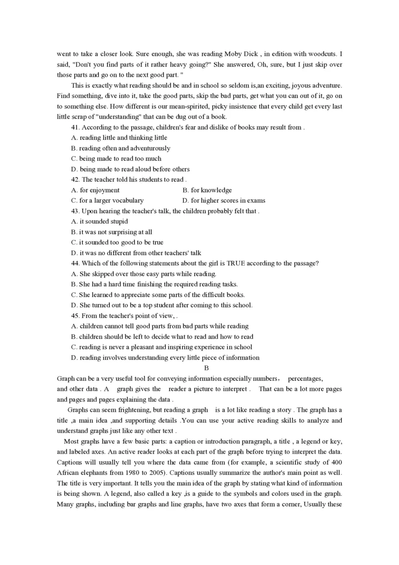 2015年浙江省高考英语（原卷版）_全国卷+地方卷_3.英语_1.英语高考真题试卷_2008-2020年_地方卷_浙江高考英语（题08-21，听力17-19）_A4word版_PDF版（赠送）