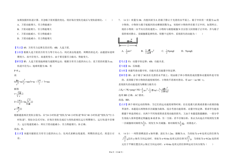 2011年全国统一高考物理试卷（全国卷Ⅱ）（解析版）_全国卷+地方卷_4.物理_1.物理高考真题试卷_2008-2020年_全国卷物理_全国统一高考物理（新课标ⅱ）08-21_A3word版_PDF版（赠送）
