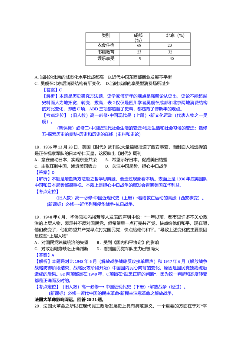 2012高考四川卷文综历史试题及答案_全国卷+地方卷_7.历史_1.历史高考真题试卷_2008-2020年_地方卷_四川高考历史08-20