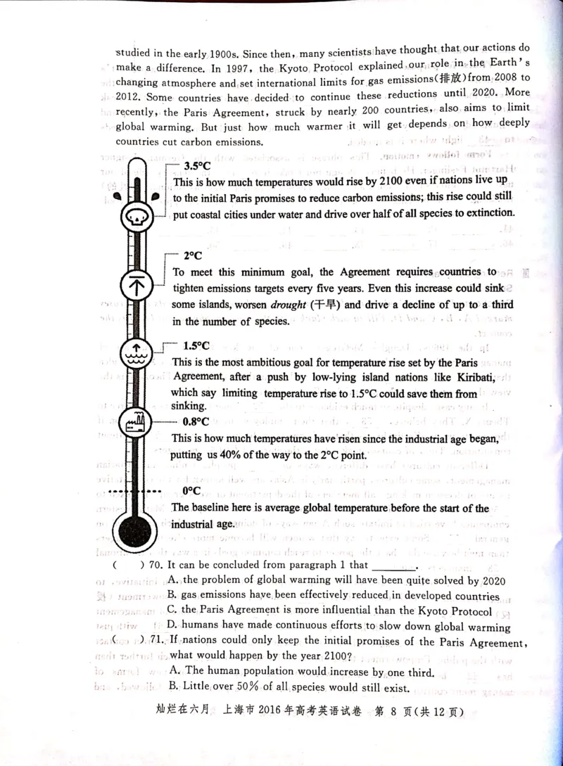 2016年上海高考英语真题试卷（图片版）_全国卷+地方卷_3.英语_1.英语高考真题试卷_2008-2020年_地方卷_上海高考英语真题04-19_2019-2004上海高考英语真题卷及答案PDF版
