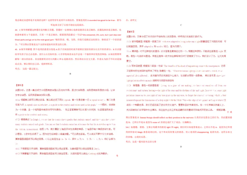 2015年浙江省高考英语（解析版）_全国卷+地方卷_3.英语_1.英语高考真题试卷_2008-2020年_地方卷_浙江高考英语（题08-21，听力17-19）_A3word版_PDF版（赠送）