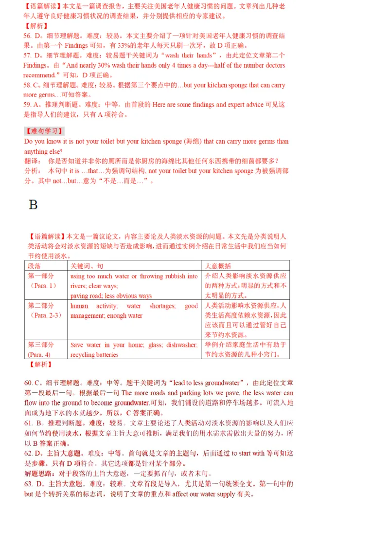 2013年高考安徽英语试卷及答案_全国卷+地方卷_3.英语_1.英语高考真题试卷_2008-2020年_地方卷_安徽高考英语（08-20，无听力）