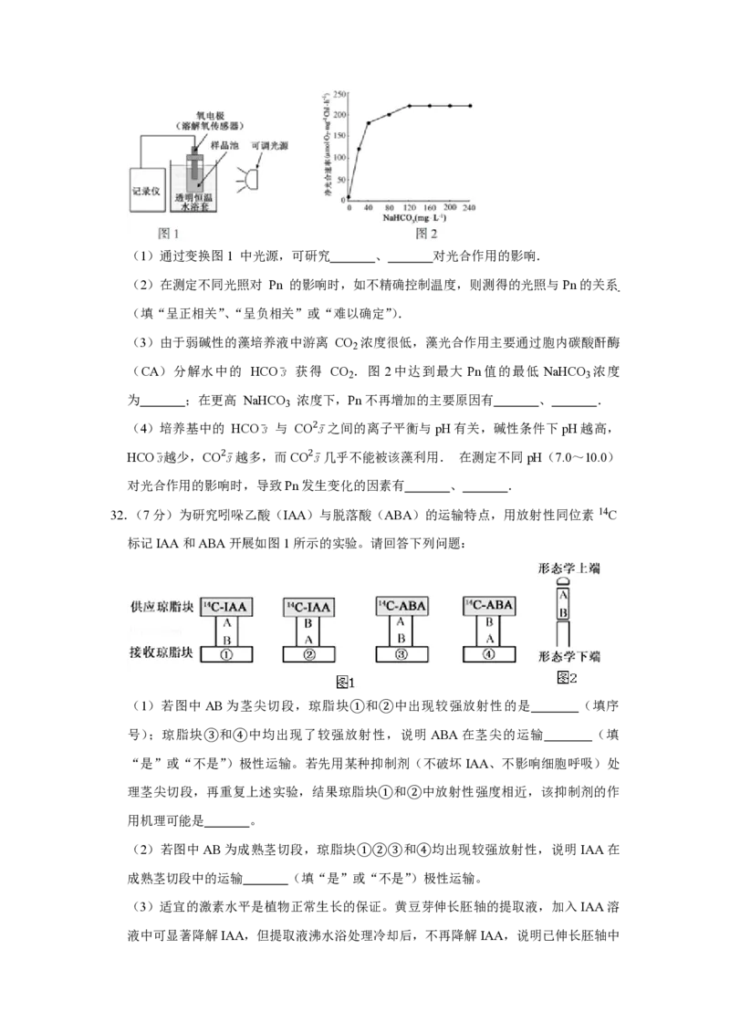 2014年江苏省高考生物试卷_全国卷+地方卷_6.生物_1.生物高考真题试卷_2008-2020年_地方卷_江苏高考生物07-20_A4word版_PDF版（赠送）