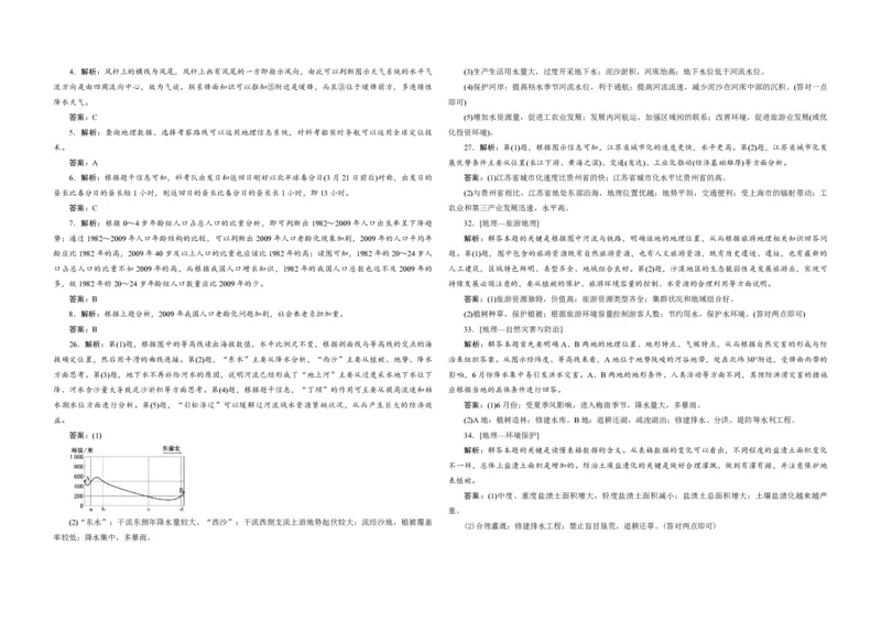 2012年高考真题地理（山东卷）（解析版）_全国卷+地方卷_8.地理_1.地理高考真题试卷_2008-2020年_地方卷_山东高考地理08-21_山东高考地理_A3版_pdf.版