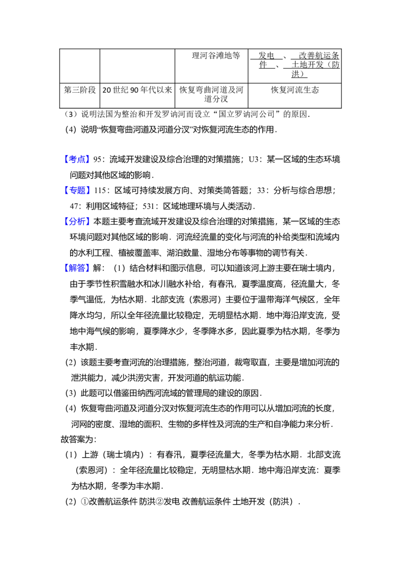 2016年全国统一高考地理试卷（新课标Ⅱ）（解析版）_全国卷+地方卷_8.地理_1.地理高考真题试卷_2008-2020年_全国卷_全国统一高考地理（新课标ii）08-21_A4word版