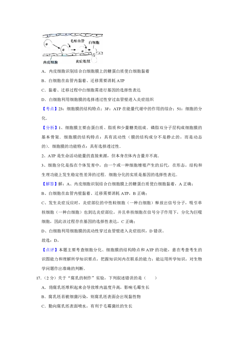 2015年江苏省高考生物试卷解析版_全国卷+地方卷_6.生物_1.生物高考真题试卷_2008-2020年_地方卷_江苏高考生物07-20_A4word版_PDF版（赠送）