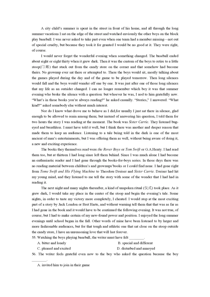 2014年浙江省高考英语（解析版）_全国卷+地方卷_3.英语_1.英语高考真题试卷_2008-2020年_地方卷_浙江高考英语（题08-21，听力17-19）_A4word版_PDF版（赠送）
