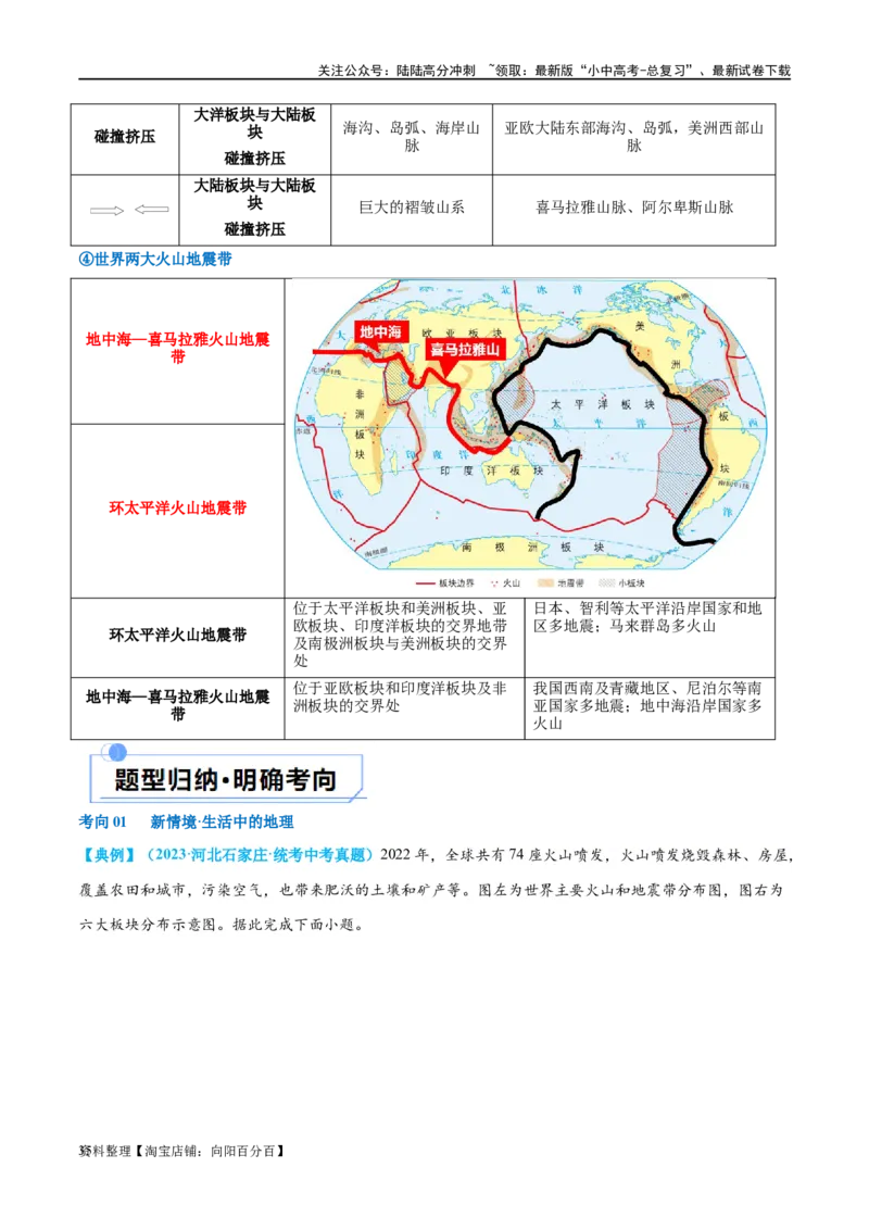 专题04陆地和海洋（讲义）（解析版）_02中考总复习（2026版更新中）_09-地理-中考总复习_2024年中考复习资料_一轮复习_❤2024年中考地理一轮复习讲练测（全国通用）_配套讲义