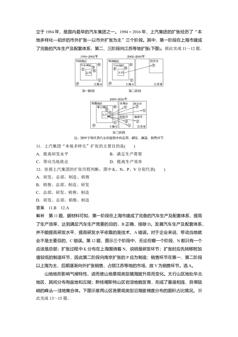 2020年高考真题地理（山东卷）（解析版）_全国卷+地方卷_8.地理_1.地理高考真题试卷_2008-2020年_地方卷_山东高考地理08-21_山东高考地理_A4版