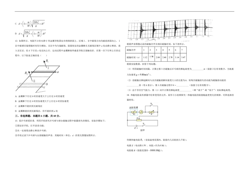2021年高考真题物理（山东卷）（原卷版）_全国卷+地方卷_4.物理_1.物理高考真题试卷_2008-2020年_地方卷_山东高考物理08-21_山东高考物理_A3版_pdf版