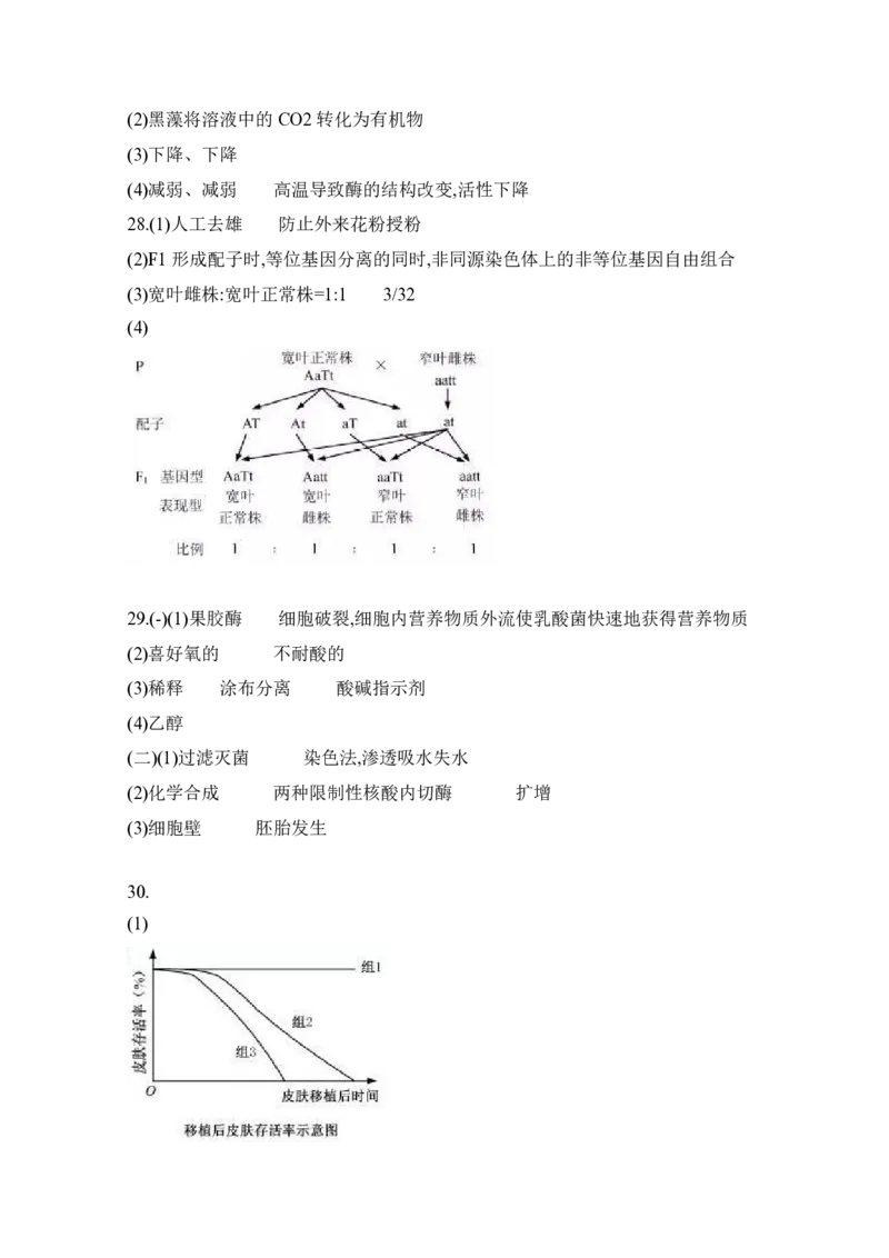 2020年浙江省高考生物1月（解析版）_全国卷+地方卷_6.生物_1.生物高考真题试卷_2008-2020年_地方卷_浙江高考生物08-21_A4word版_PDF版（赠送）