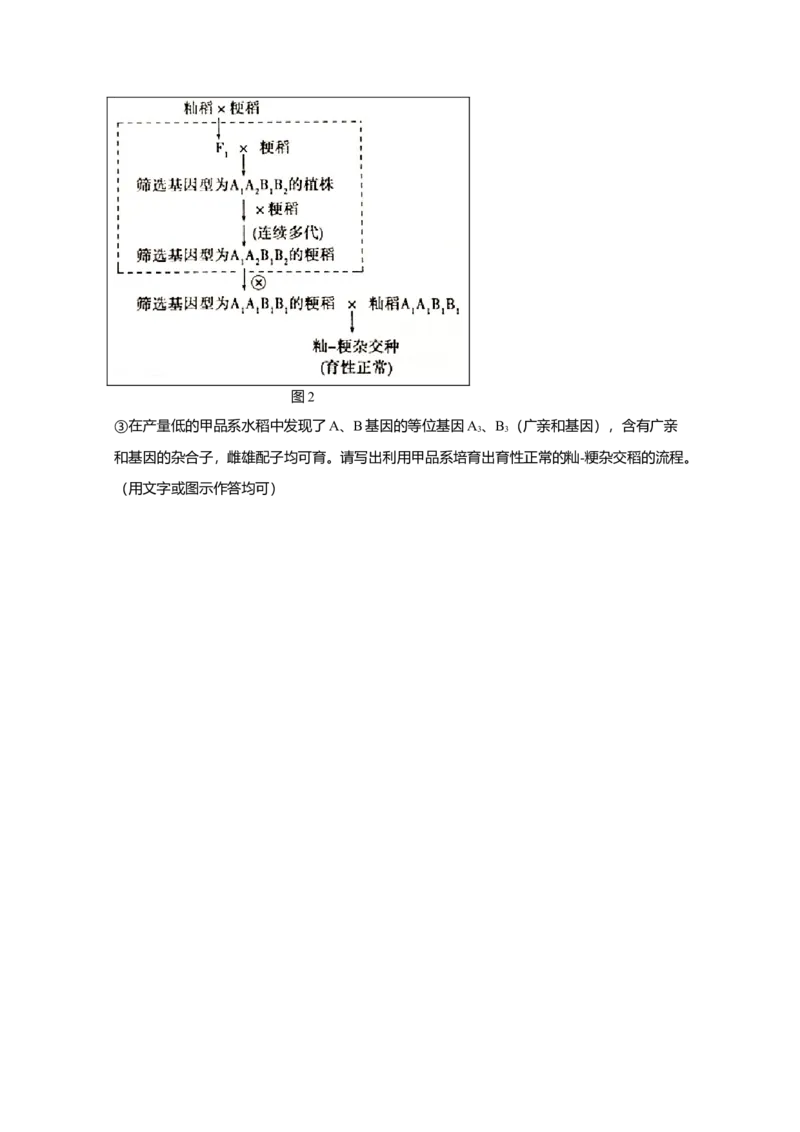 2020年北京市高考生物试卷（原卷版）_全国卷+地方卷_6.生物_1.生物高考真题试卷_2008-2020年_地方卷_北京高考生物08-21_A4word版
