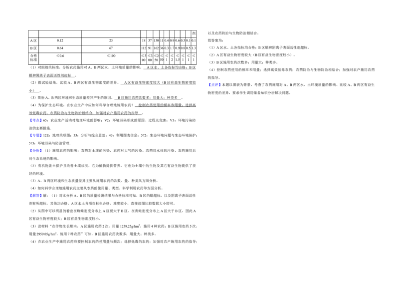 2019年江苏省高考地理试卷解析版_全国卷+地方卷_8.地理_1.地理高考真题试卷_2008-2020年_地方卷_江苏高考地理08-21_A3word版