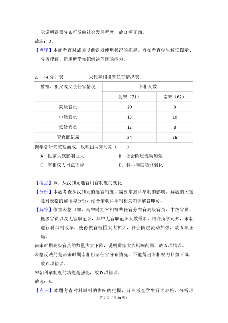 2018年全国统一高考历史试卷（新课标Ⅲ）（解析版）_全国卷+地方卷_7.历史_1.历史高考真题试卷_2008-2020年_全国卷_全国统一高考历史（新课标ⅲ）16-21_A4word版_PDF版赠送）